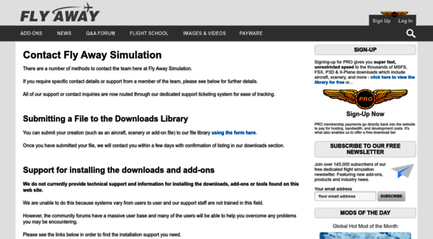 support.flyawaysimulation.com