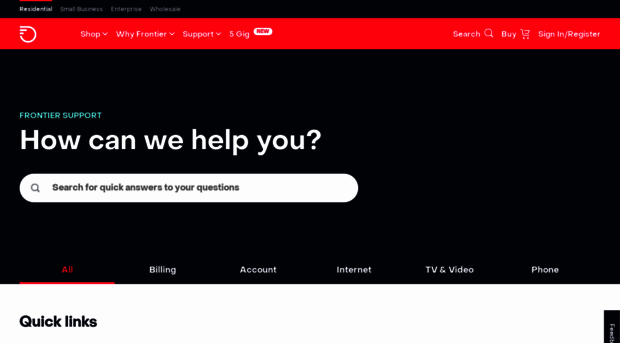 support.frontiernet.net