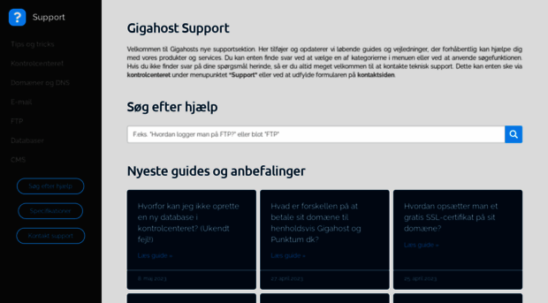 support.gigahost.dk