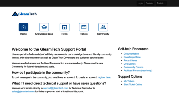 support.gleamtech.com