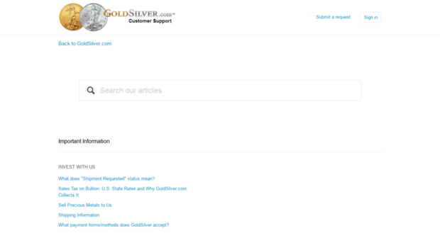 support.goldsilver.com