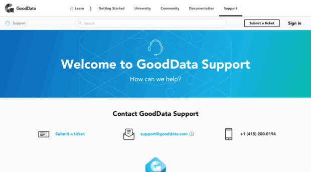 support.gooddata.com