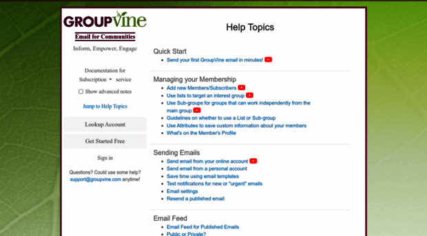 support.groupvine.com