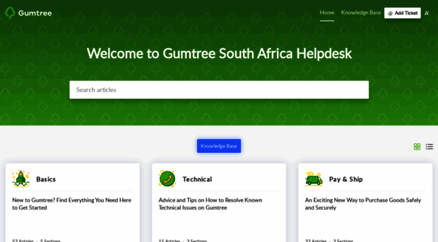 support.gumtree.co.za