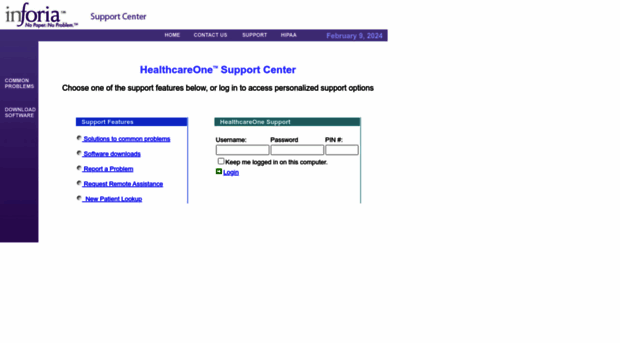 support.healthcareone.info