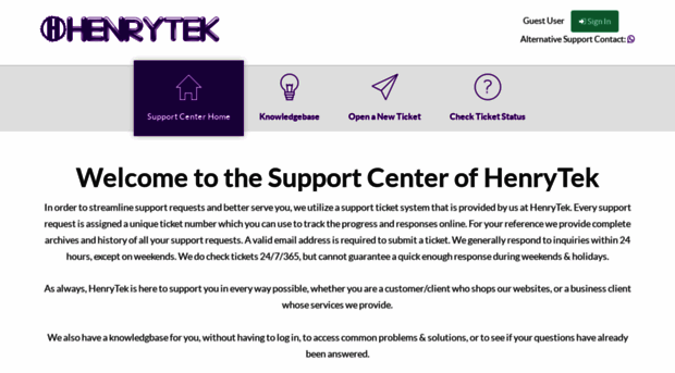 support.henrytek.com