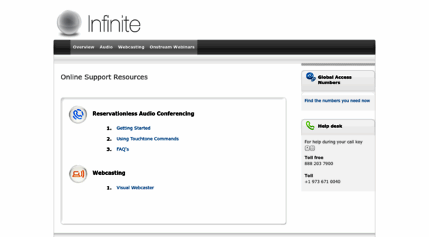 support.infiniteconferencing.com