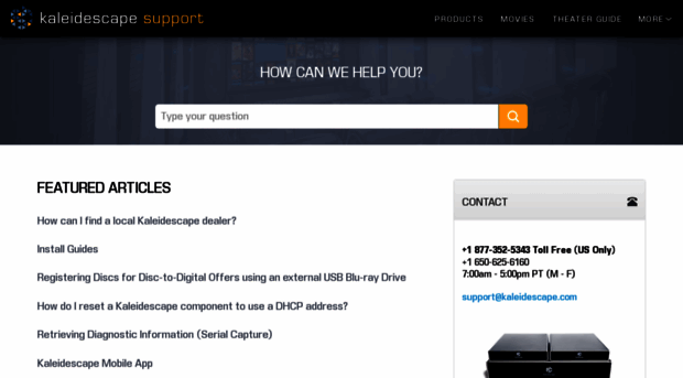 support.kaleidescape.com