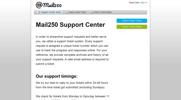 support.mail250.com