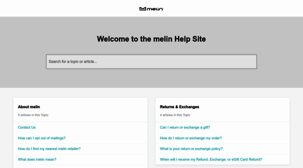 support.melin.com
