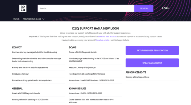 support.mesosphere.com