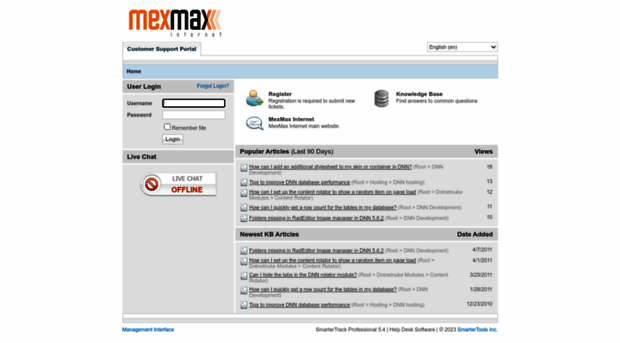 support.mexmax-internet.com