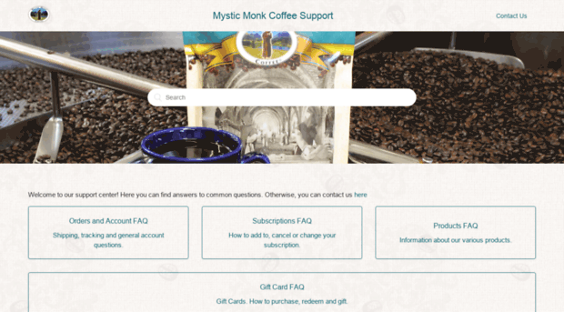 support.mysticmonkcoffee.com