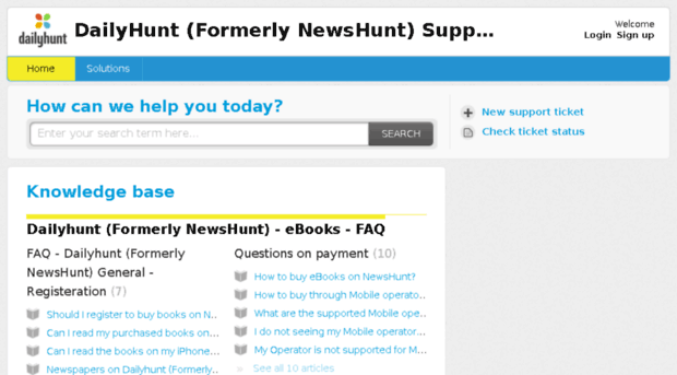 support.newshunt.com