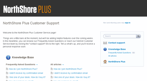 support.northshoreplus.com