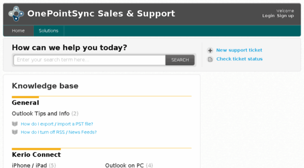 support.onepointsync.com