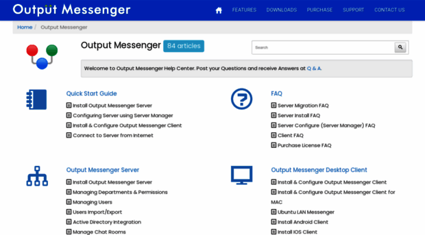 support.outputmessenger.com