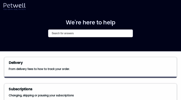 support.petwell.co.uk