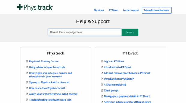 support.physitrack.com