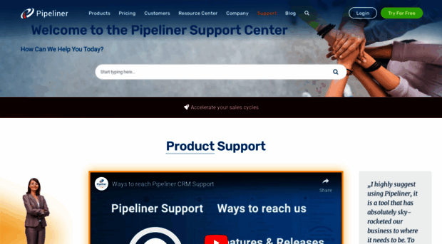 support.pipelinersales.com