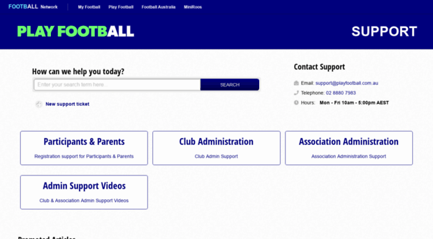 support.playfootball.com.au
