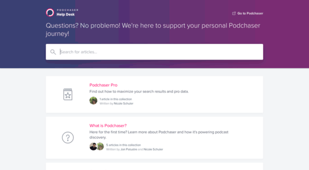 support.podchaser.com