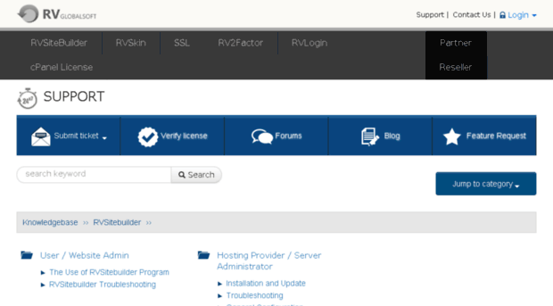 support.rvsitebuilder.com