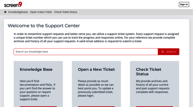 support.screen9.com