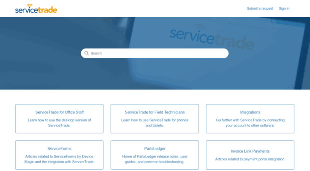 support.servicetrade.com