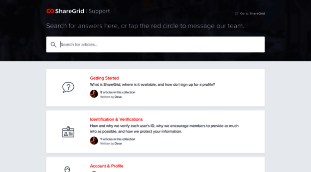 support.sharegrid.com