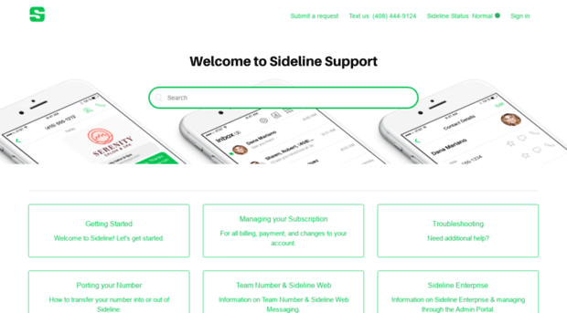 support.sideline.com