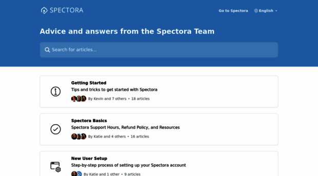 support.spectora.com