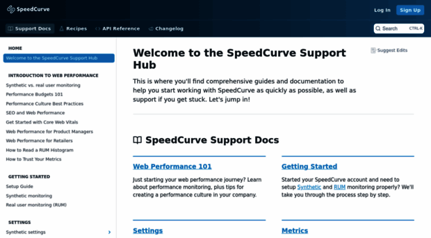 support.speedcurve.com