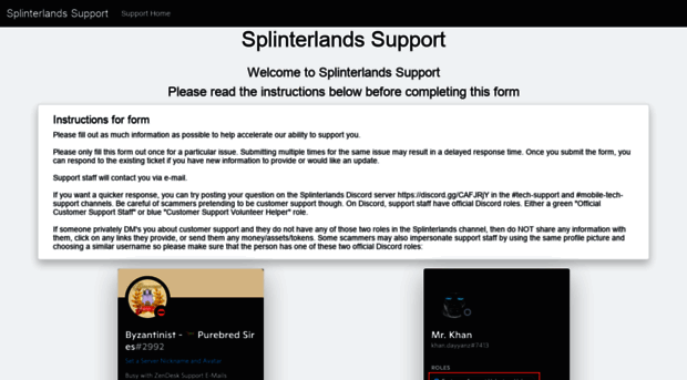 support.splinterlands.com