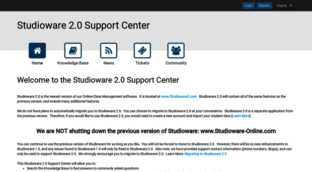 support.studioware2.com