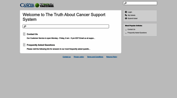 support.thetruthaboutcancer.com