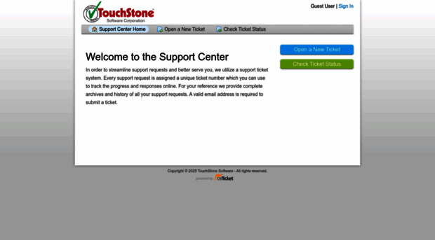 support.touchstonesoftware.com