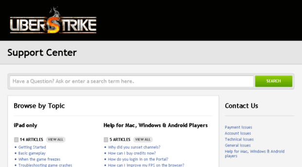 support.uberstrike.com