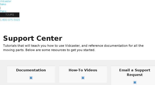 support.vidcaster.com