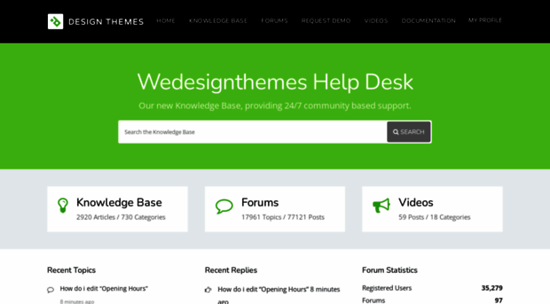 support.wedesignthemes.com