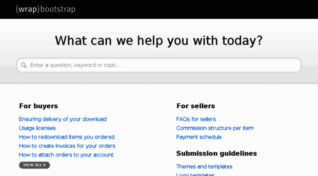 support.wrapbootstrap.com