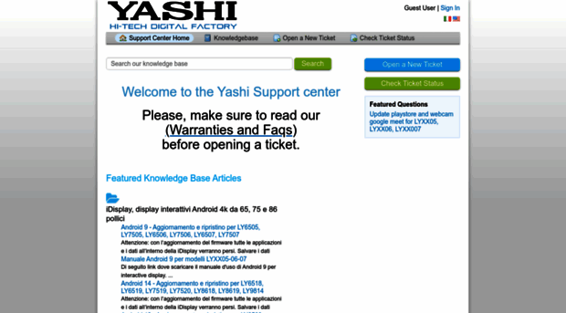 support.yashiweb.com