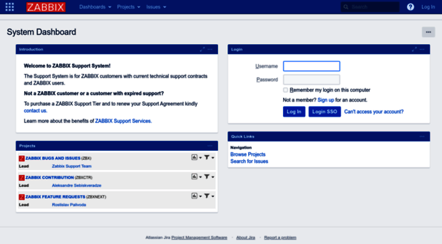 support.zabbix.com