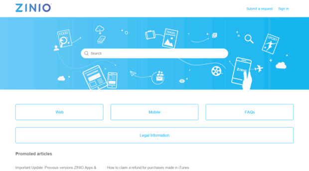 support.zinio.com