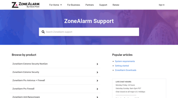 support.zonealarm.com