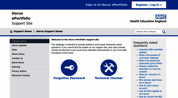 supporthorus.hee.nhs.uk