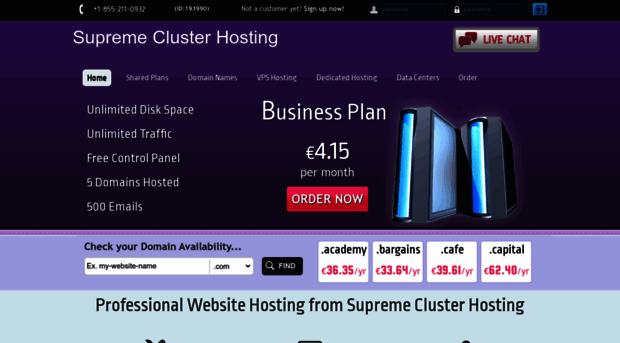 supremeclusterhosting.com