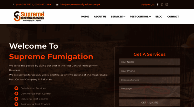 supremefumigation.com.pk