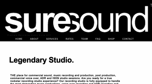 suresoundrecording.com