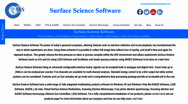 surfacesciencesoftware.com